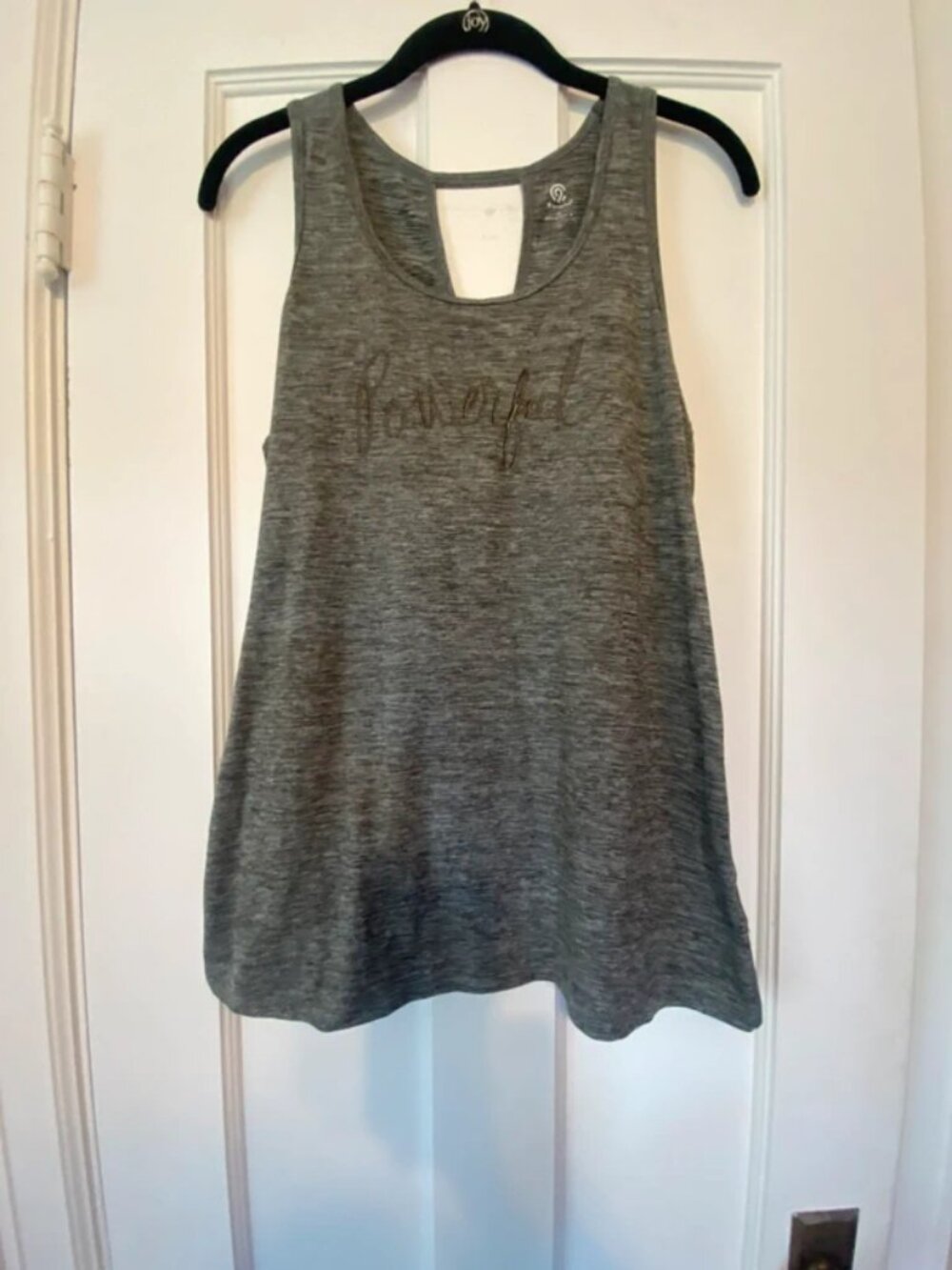 Women’s powerful grey size small c9 champion racer back tank top
